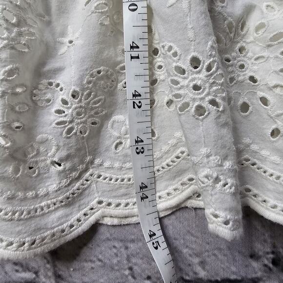 Justice 100% Cotton Eyelet Ruffle Accent Maxi Dress Size 14 - Picture 11 of 12